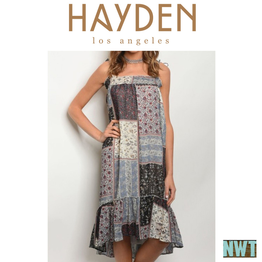 Hayden LA Quilt Pattern Sleeveless Dress NWT🤩 - Picture 1 of 11